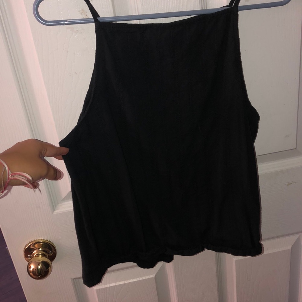 Cute cropped back tank top
